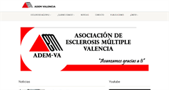 Desktop Screenshot of ademva.es